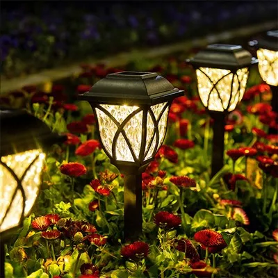 Lampes solaires suspendues avec crochets de berger