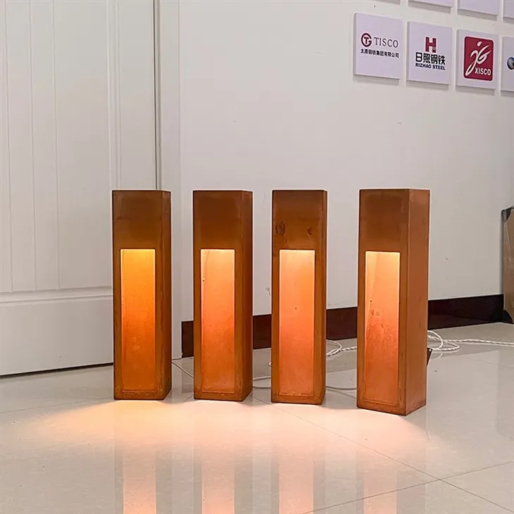 outdoor garden led lawn bollard lights